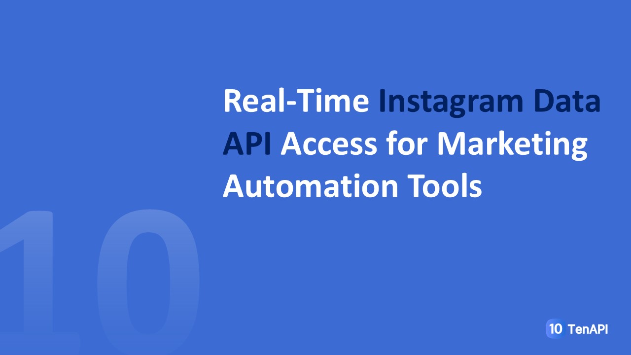 Real-Time Instagram Data API Access for Marketing Automation Tools
